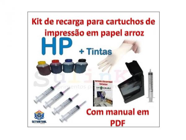 Kit De Recarga e Esterilização de Cartuchos HP