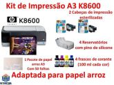 Impressora K8600 HP Adaptada Para Papel Arroz